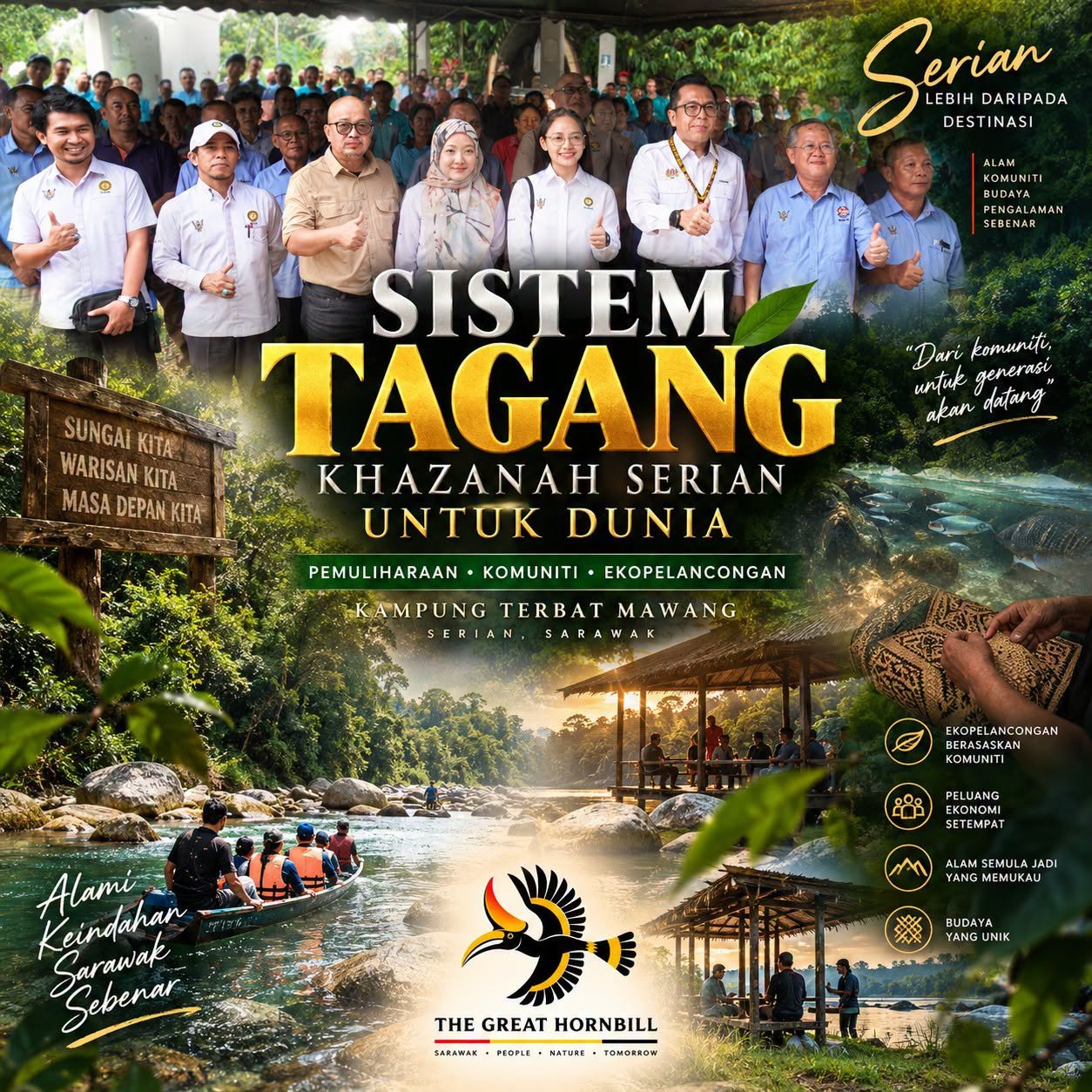 Khazanah Tersembunyi Serian: Sistem Tagang Terbat Mawang Berpotensi Jadi Tarikan Ekopelancongan Sarawak