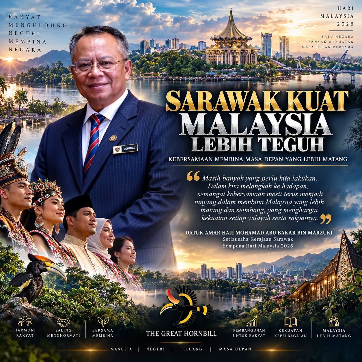 Sarawak Kuat, Malaysia Lebih Teguh - Kebersamaan Bukan Sekadar Kata-Kata